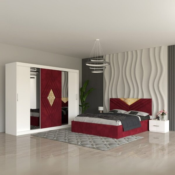 Dormitor Imperial Rosu 160x200