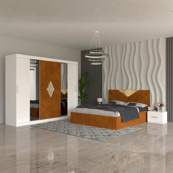 Dormitor Imperial Caramiziu 160x200