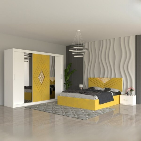 Dormitor Imperial Galben 160x200