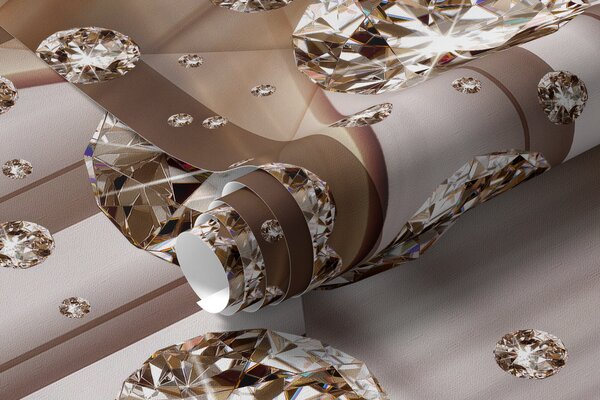 Tapet Tunel Rhinestone, Fototapet 3D, Fototapet 3D Tunnel, u79958d1 : Uwalls.ro