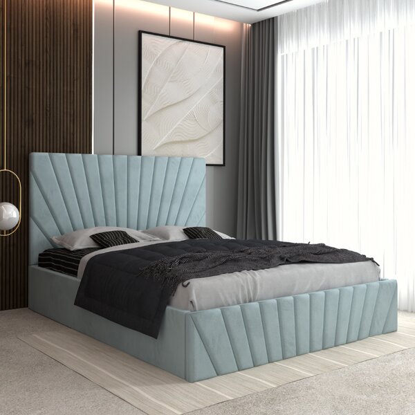 Pat Tapitat Toma Lemon + Saltea Lux Ortopedica 160x200