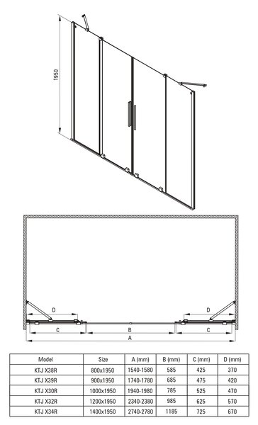 Deante Kerria Plus cabină de duș 90x90 cm pătrat periat/sticlă transparentă KPNFP09P09