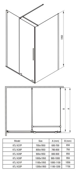 Deante Kerria Plus cabină de duș 90x90 cm pătrat periat/sticlă transparentă KPNFP09P09