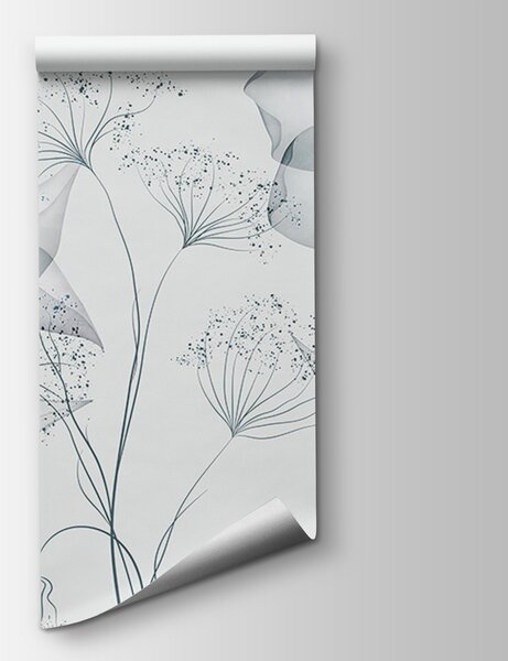 Fototapet Flori transparente cu frunze, Fototapet flori, Fototapet populare, u94319 - Tapeko.ro