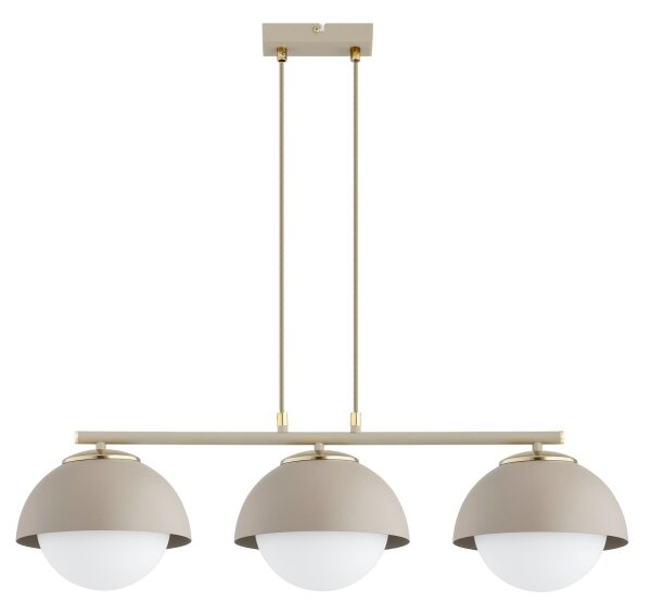 Brilagi - Lustru suspendat pe cablu COSMO 3xE27/60W/230V bej/auriu