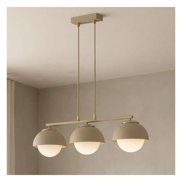 Brilagi - Lustru suspendat pe cablu COSMO 3xE27/60W/230V bej/auriu