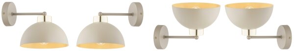 Brilagi - Lampă de perete MOON 1xE27/60W/230V bej/auriu