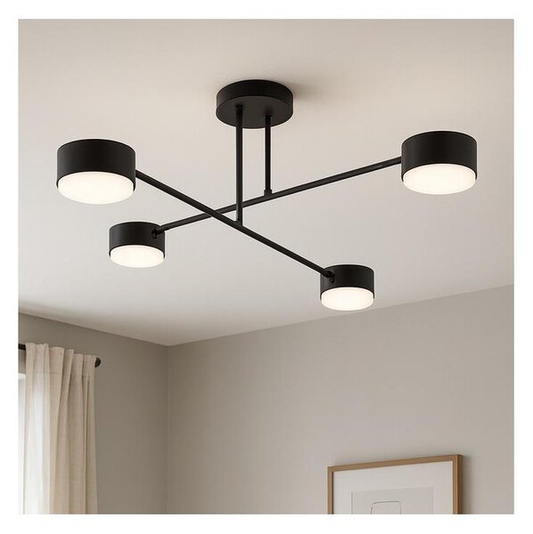 Brilagi - Plafonieră aplicată MONO 4x GX53/12W/230V negru