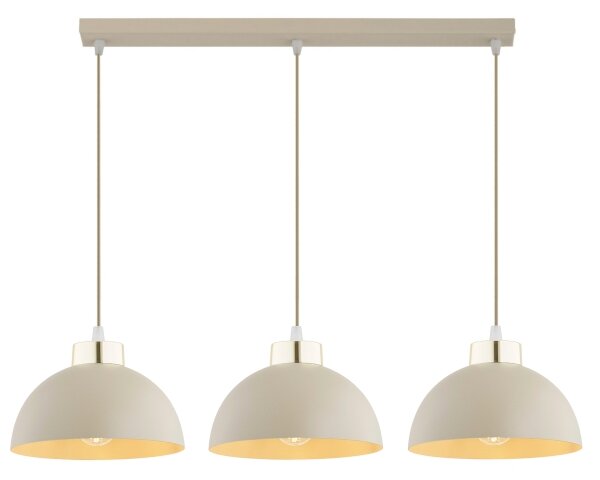 Brilagi - Lustră cu cablu MOON 3xE27/60W/230V bej/auriu