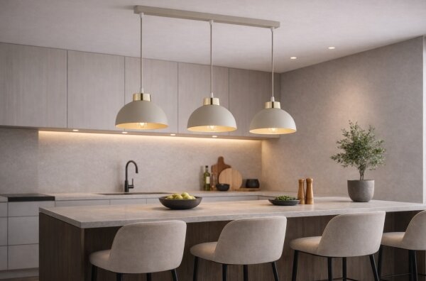 Brilagi - Lustră cu cablu MOON 3xE27/60W/230V bej/auriu