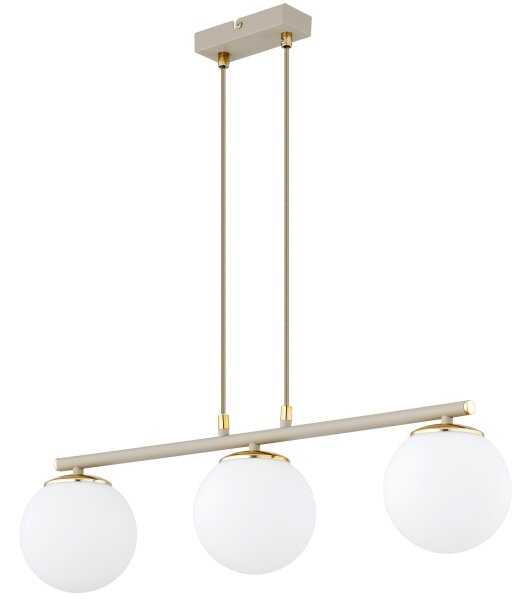 Brilagi - Candelabru suspendat pe cablu MILO ECRU 3xE27/60W/230V bej/auriu