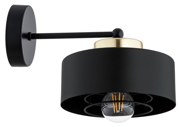 Brilagi - Lampă de perete SPRING 1xE27/60W/230V neagră/aurie