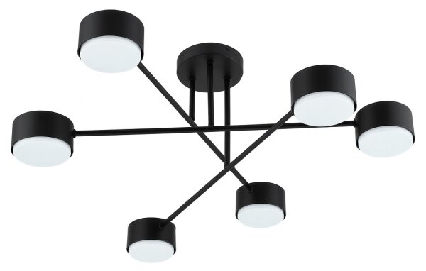 Brilagi - Lustră LED aplicată MONO 6xGX53/13W/230V neagră
