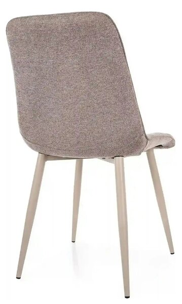 Scaun CHIC, bej - Brego 34, stofa clasica/metal, 50x58x88 cm