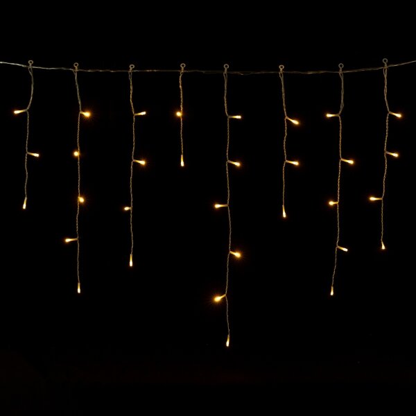 Aigostar - Ghirlandă LED de exterior pentru Crăciun, 300 LED / 8 funcții, alimentare 3xAA, 18 x 0,6 m, IP44, alb cald
