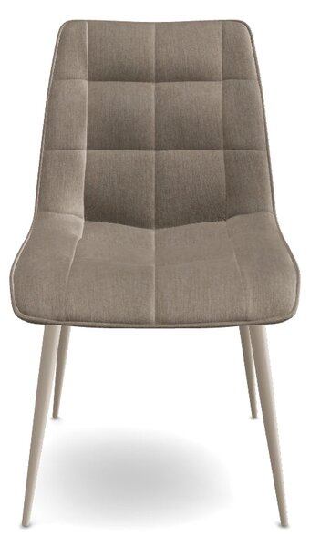 Scaun CHIC, bej - Brego 34, stofa clasica/metal, 50x58x88 cm