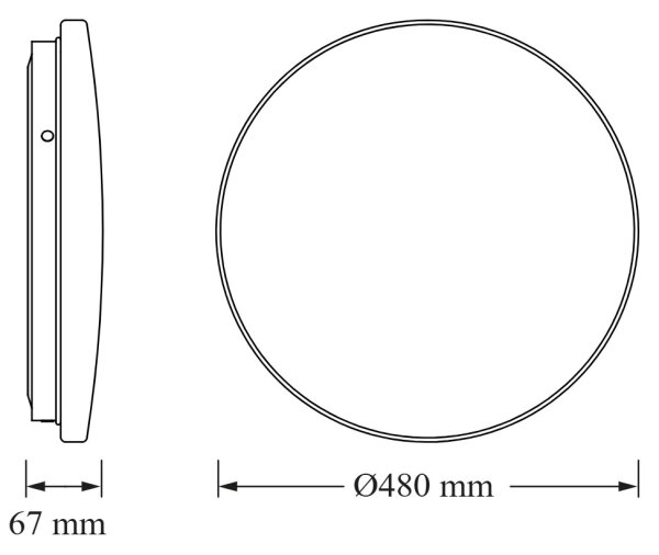 Osram - Plafonieră LED CEILING ROUND LED/36W/230V 6500K diam. 48 cm albă