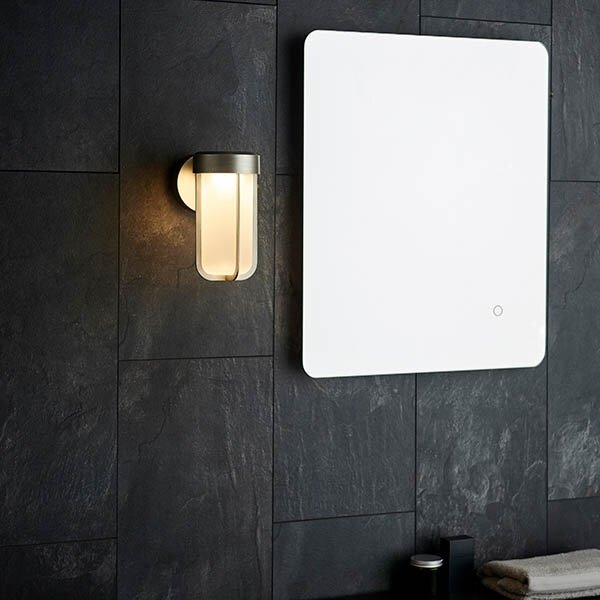 Endon 94990 - Aplica de baie LED, 8 W, 230 V, IP44, 2700 K, crom mat