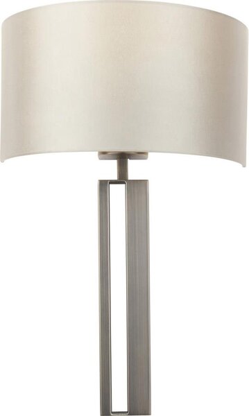 Endon 95449 - Aplica de perete 1xE27/10W/230V bej/crom mat
