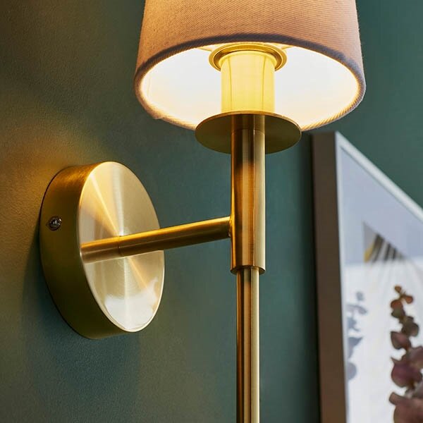 Endon 92955 - Lampă de perete 1xE14/6W/230V alb/auriu