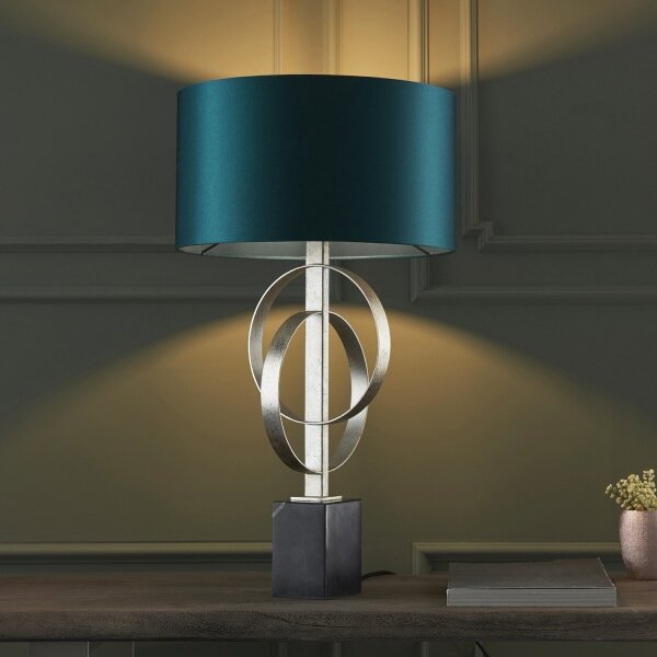 Endon 95225 - Lampă de masă 1xE27/10W/230V albastru/gri/negru