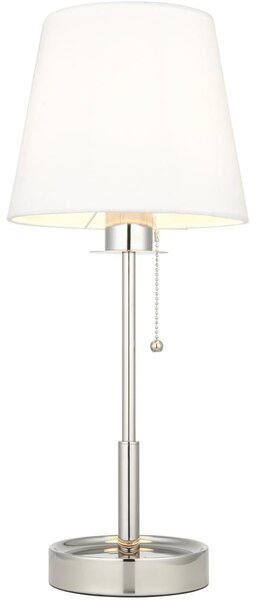 Endon 99596 - Lampă de masă 1xE27/10W/230V alb/crom lucios