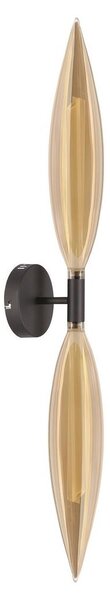 Aplica de perete NORDIC 2xG9/5W/230V negru/bej fumuriu