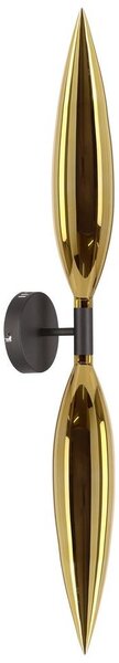 Aplica de perete NORDIC 2xG9/5W/230V negru/auriu