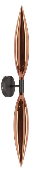 Aplică de perete NORDIC 2xG9/5W/230V, negru/cupru