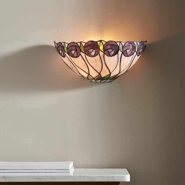 Endon 64178 - Aplică de perete Tiffany HUTCHINSON 1xE14/40W/230V