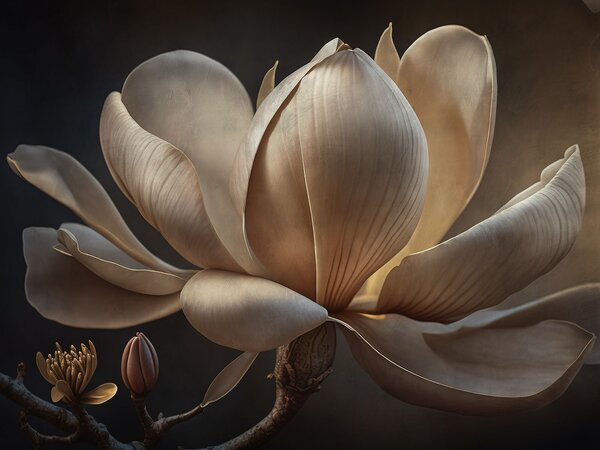 Fototapet Magnolie grațioasă în lumină blândă, Fototapet flori 3D, Fototapet populare, u94507 - Tapeko.ro