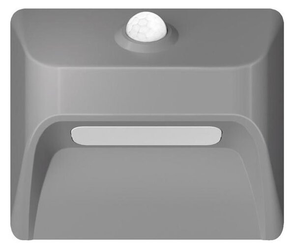 Immax 08309L - LED reîncărcabilă pentru trepte STEP LIGHT, cu senzor, 0,3 W / 3,7 V, 2200 mAh, IP53, gri