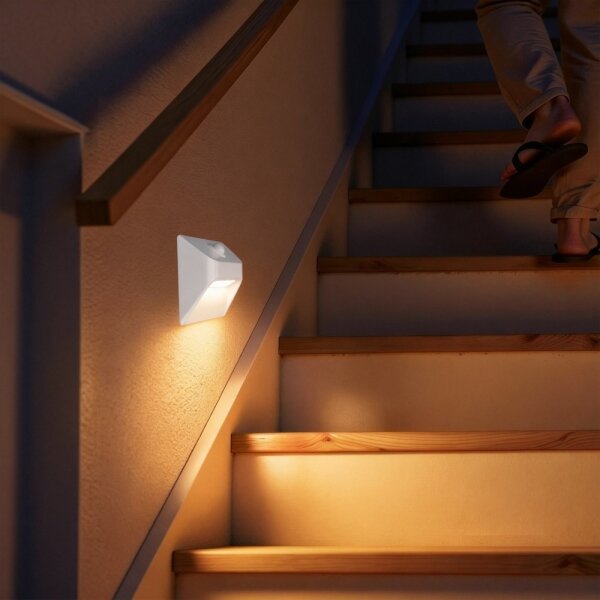 Immax 08308L - Lumină LED reîncărcabilă pentru trepte cu senzor STEP LIGHT 0,3 W/3,7 V 2200 mAh IP53 alb