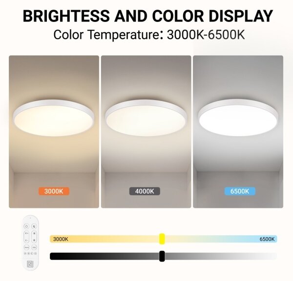 Immax NEO 07315L-LED Plafonieră reglabilă SEMPLICI 96W/230V diam. 80 cm Wi-Fi Tuya albă + telecomandă