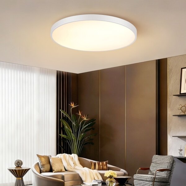Immax NEO 07315L-LED Plafonieră reglabilă SEMPLICI 96W/230V diam. 80 cm Wi-Fi Tuya albă + telecomandă