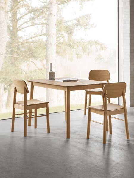 MAZZONI EXPORT ZARION Stejar Natural - SCAUN DE LEMN PENTRU BUCĂTĂRIE SALON RESTAURANT