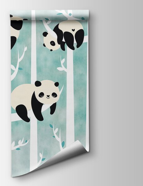 Fototapet Pandas într-un copac, Fototapet copii, Fototapet populare, u95025 - Tapeko.ro