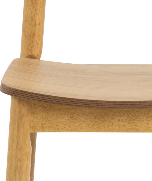 MAZZONI EXPORT ZARION Stejar Natural - SCAUN DE LEMN PENTRU BUCĂTĂRIE SALON RESTAURANT