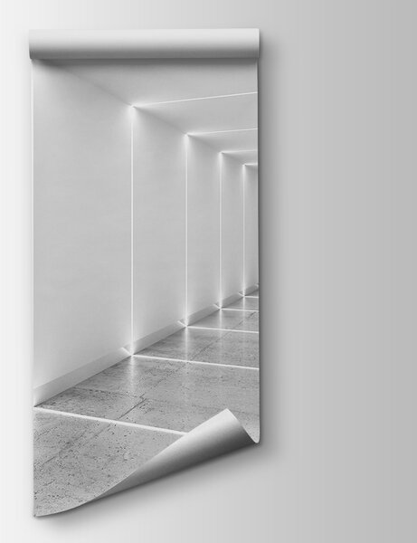 Fototapet hol alb cu lumini, Fototapet 3D, Fototapet populare, u95075 - Tapeko.ro