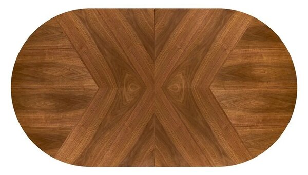 Masa extensibila JASON, nuc/negru, 180/300x100x74 cm