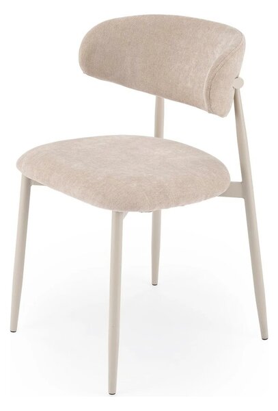 Scaun K607, bej/casmir, stofa clasica/metal, 52x50x78 cm