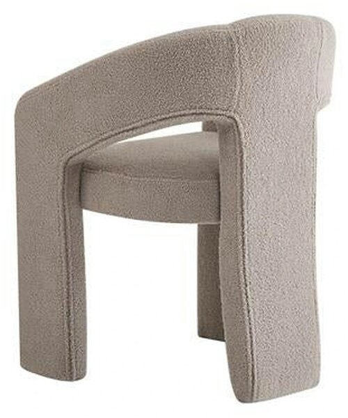 Scaun K612, stofa buclata bej, 56x54x76 cm