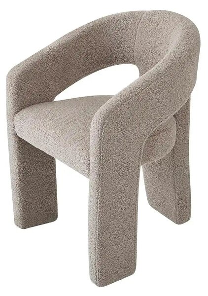 Scaun K612, stofa buclata bej, 56x54x76 cm