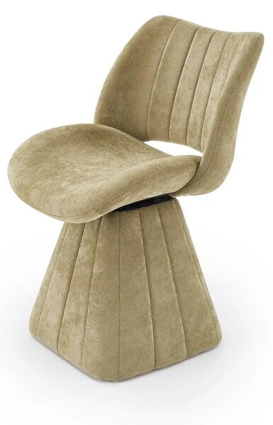Scaun rotativ K613, stofa clasica verde olive, 53x60x87 cm