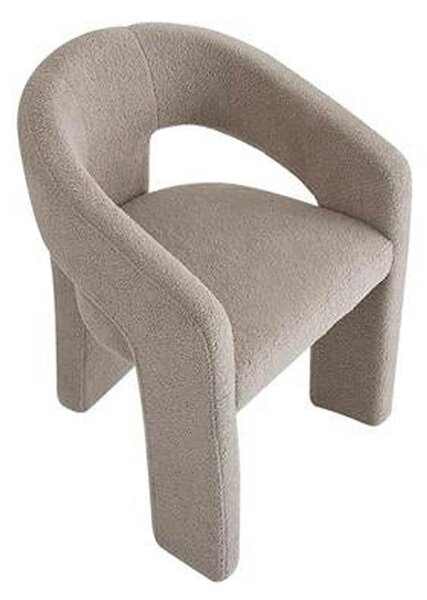 Scaun K612, stofa buclata bej, 56x54x76 cm