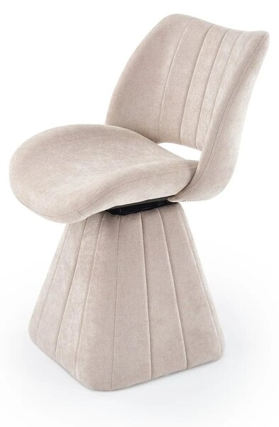 Scaun rotativ K613, stofa clasica bej, 53x60x87 cm