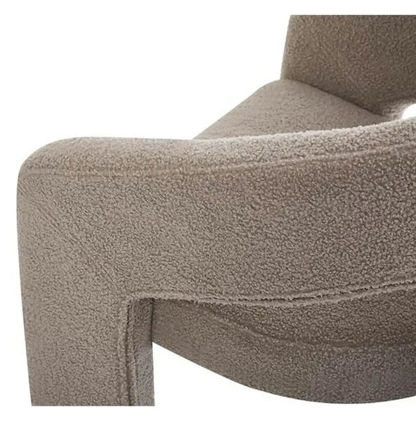 Scaun K612, stofa buclata bej, 56x54x76 cm