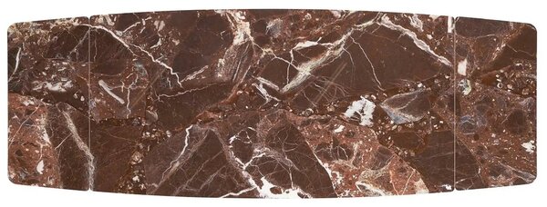 Masa extensibila MARVIN, visiniu/negru, piatra sinterizata/metal, 180/