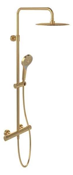 Coloană de duș cu termostat, Villeroy & Boch Verve Showers, auriu periat
