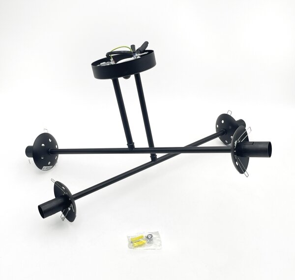 Brilagi - Lustru aplicat MALIVA 4xE14/15W/230V negru/fumuriu
